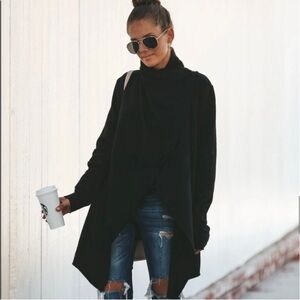 Vici Pocketed Drape Coatigan